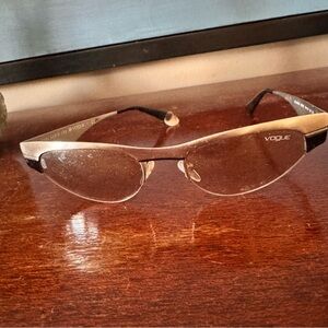 Vogue Silver and Black SUNGLASSES